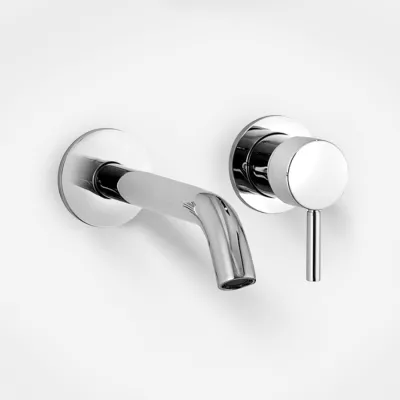 Nostromo E811 håndvaskbatteri til indbygning m 20 cm fast tud -  Built-in washbasin tap with 20 cm spout, Chrome