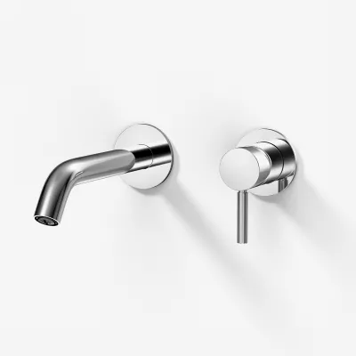 Nostromo E811 håndvaskbatteri til indbygning m 20 cm fast tud -  Built-in washbasin tap with 20 cm spout, Chrome