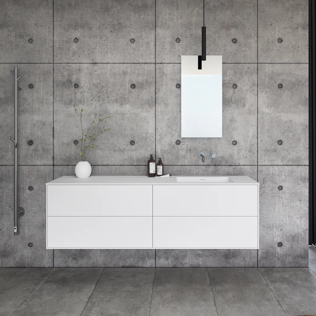 Pulcher Mood 180R Soho - Bathroom furniture 180x46 cm, Mathvid w/ SolidTec® sink