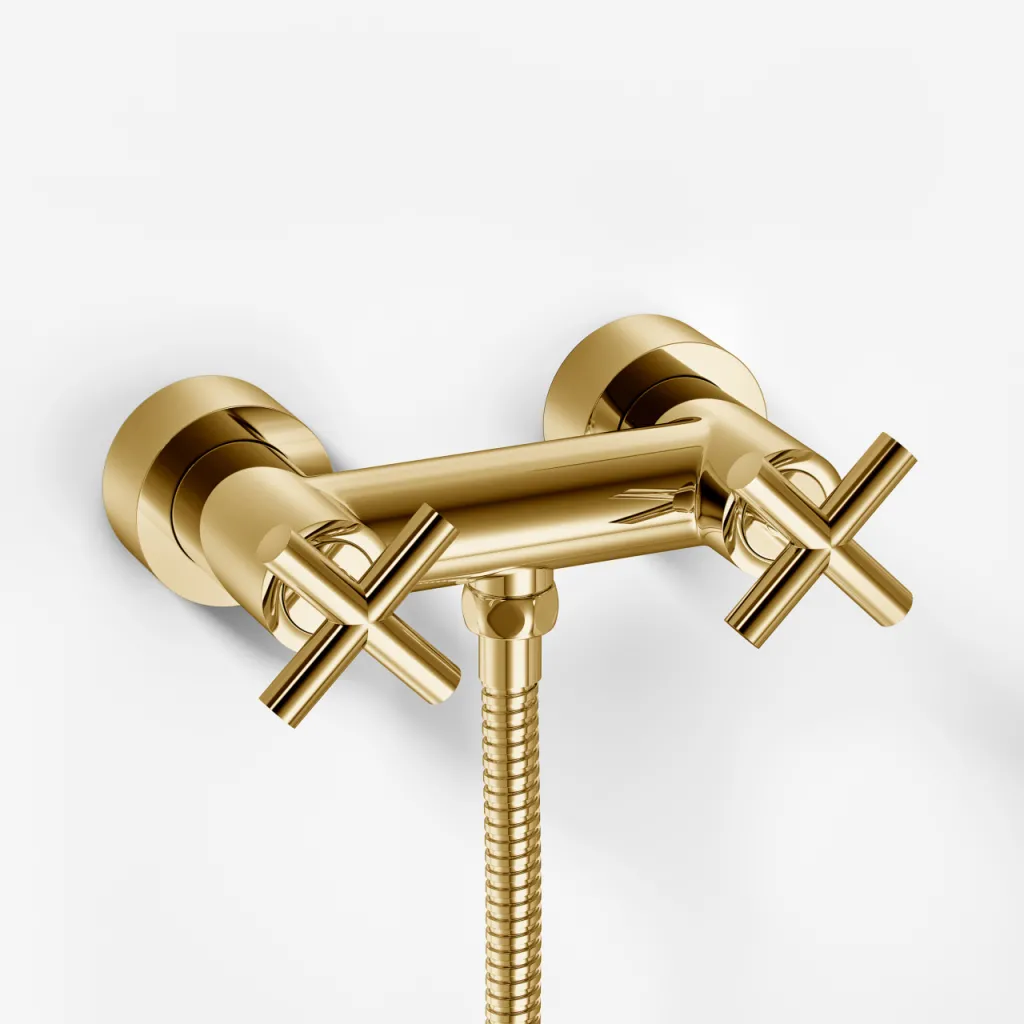 Fly Classic FBR204 - Shower mixer, Polished Brass Natural