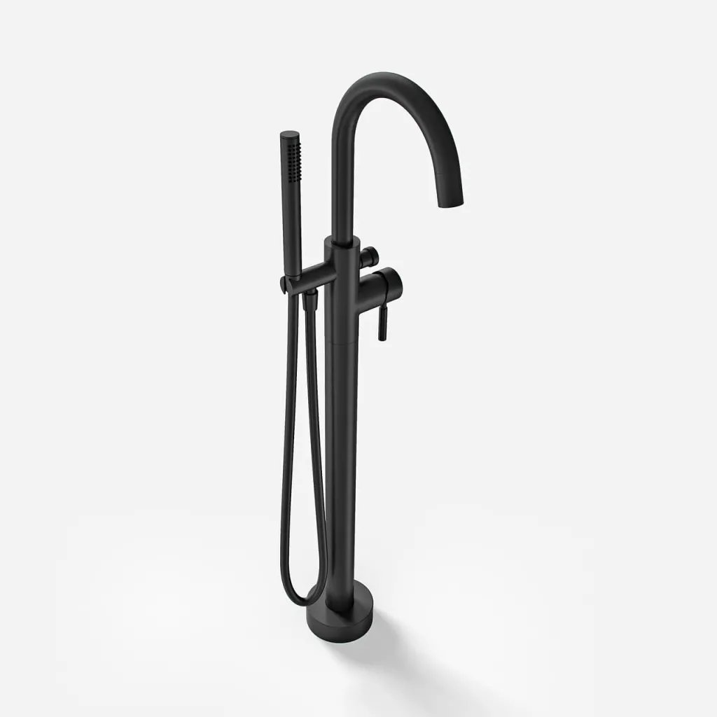 Semplice SBS600 - Freestanding bath mixer, Matte black