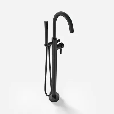 Semplice SBS600 - Freestanding bath mixer, Matte black