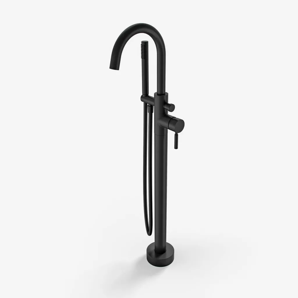 Semplice SBS600 - Freestanding bath mixer, Matte black