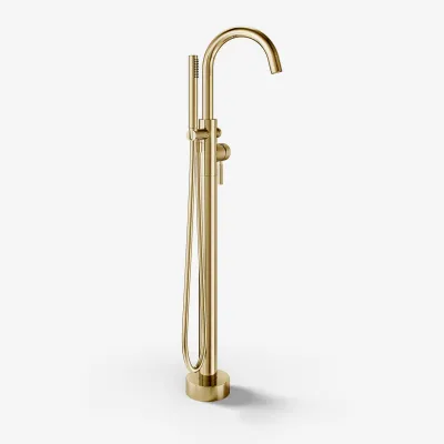 Semplice SBS600 - Freestanding tub armature, Polished Brass Natural