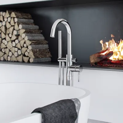 Semplice SBS600 - Freestanding bath armature Chrome