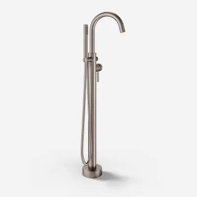 Semplice SBS600 - Freestanding bath mixer, PVD Brushed Steel