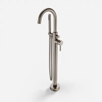 Semplice SBS600 - Freestanding bath mixer, PVD Brushed Steel