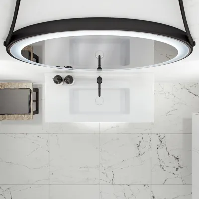 ArkiLife® Cobus ACC8036 CPH Square - Compact bathroom furniture 81x36 cm w/porcelain sink