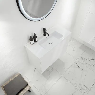 ArkiLife® Cobus ACC8036 CPH Square - Compact bathroom furniture 81x36 cm w/porcelain sink