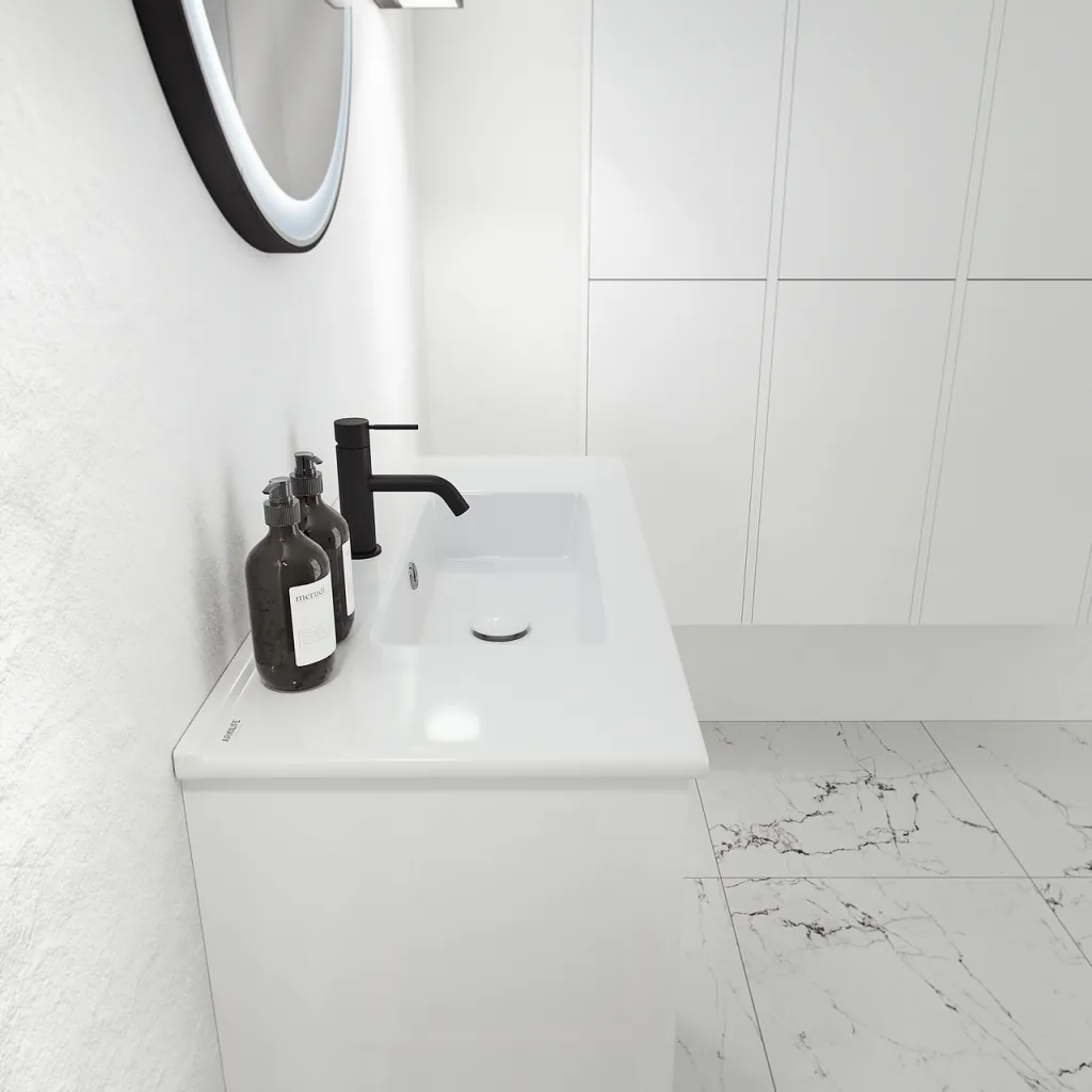 ArkiLife® Cobus ACC8036 CPH Square - Compact bathroom furniture 81x36 cm w/porcelain sink