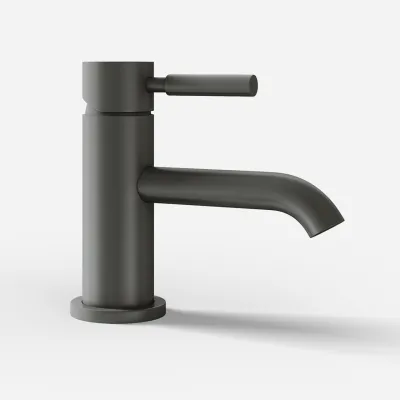 Semplice SHV101 - 1-lever basin mixer, PVD Matt Gun Metal