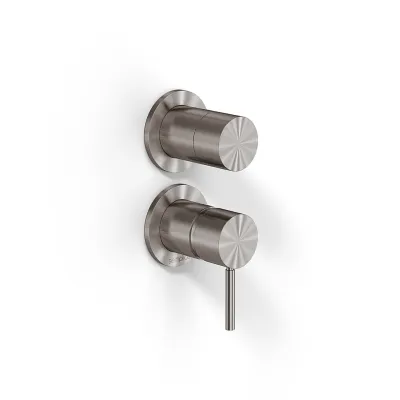 Semplice SBR901 - Single lever shower mixer, PVD Brushed Steel