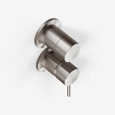 Semplice SBR901 - Single lever shower mixer, PVD Brushed Steel