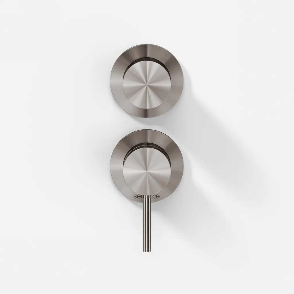 Semplice SBR901 - Single lever shower mixer, PVD Brushed Steel