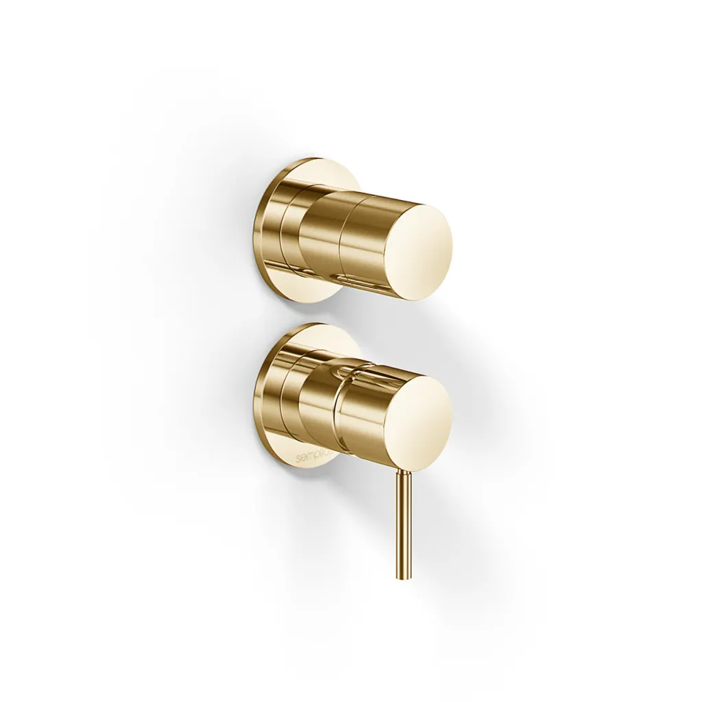 Semplice SBR901 - Single lever shower mixer, Polished Brass Natural