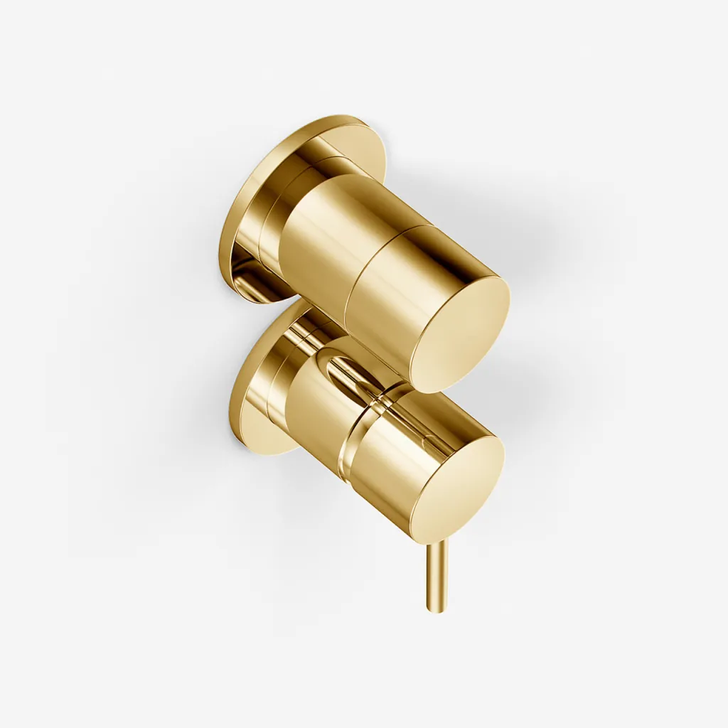 Semplice SBR901 - Single lever shower mixer, Polished Brass Natural