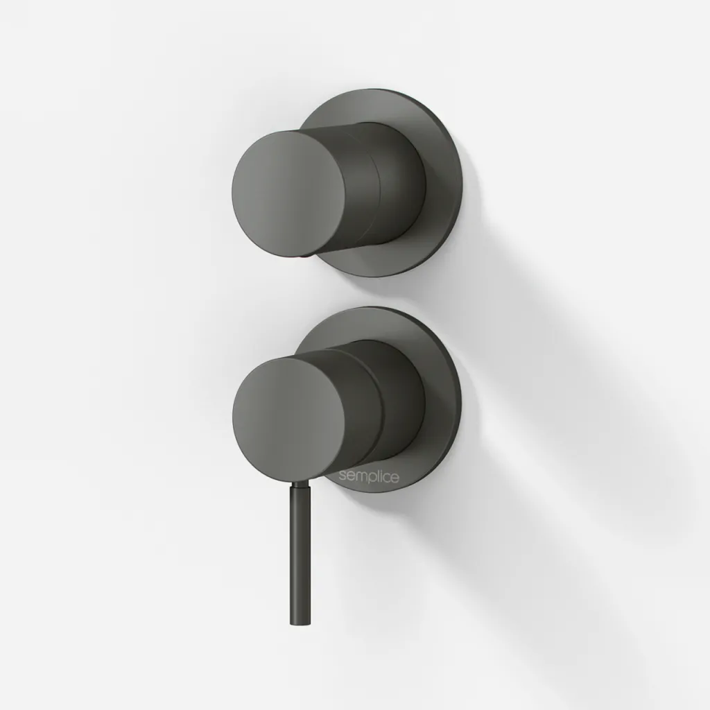Semplice SBR901 - Single-lever shower mixer, PVD Matt Gun Metal