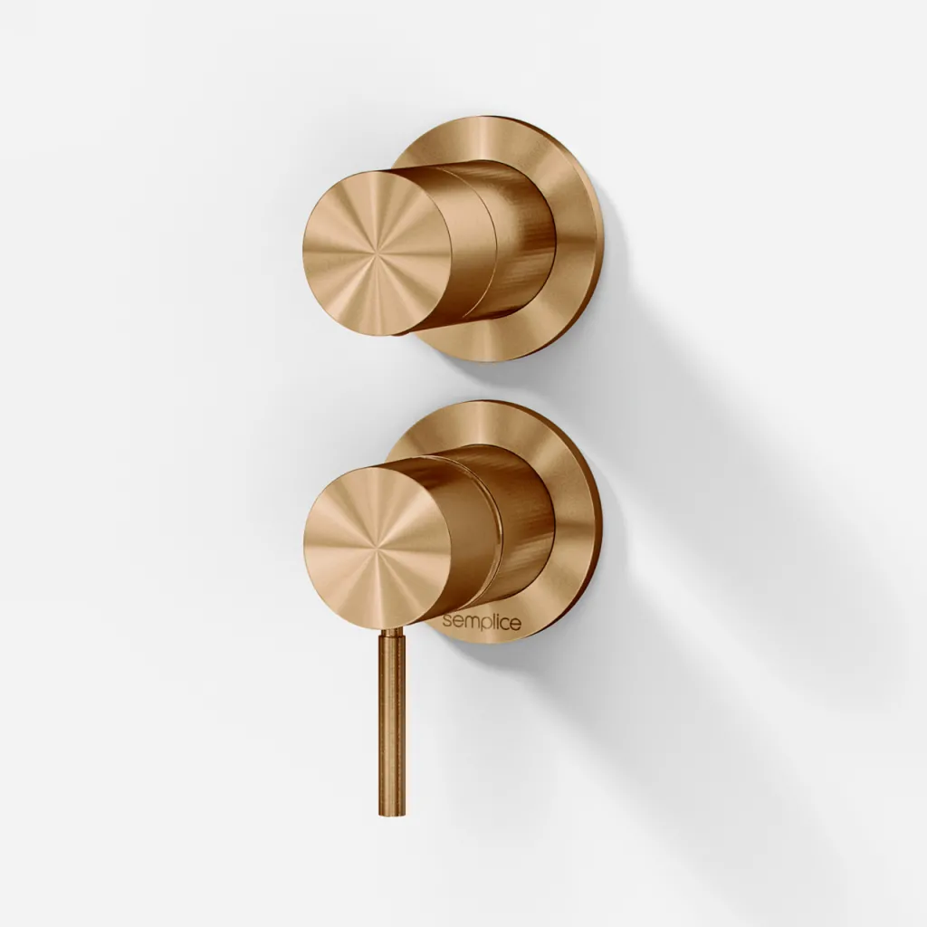 Semplice SBR901 - Recessed fitting, PVD Brushed Copper