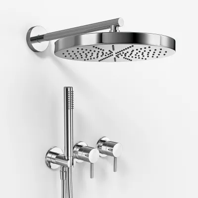Semplice SBR801 S02 - XL Rain DeLux Ø28 cm, Chrome