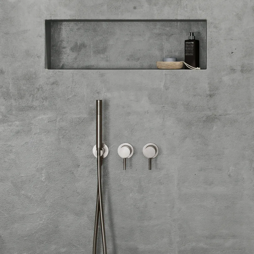 Semplice SBR801 S02 - XXL Rain DeLux Ø28 cm, PVD Brushed Steel