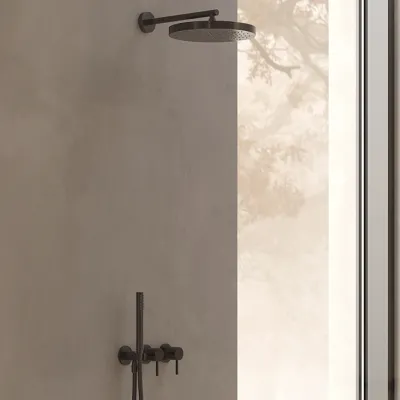 Semplice SBR801 S02 - XXL Rain DeLux Ø28 cm, Matt black