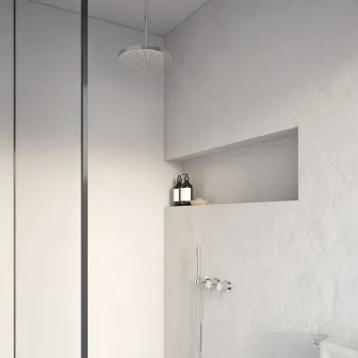 Semplice SBR801 S04 - XXL Rain DeLux Ø28 cm, Ceiling, Chrome