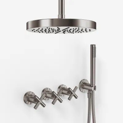 Fly Classic FBR704 S03 - Ø24 cm, Ceiling, PVD Brushed Steel