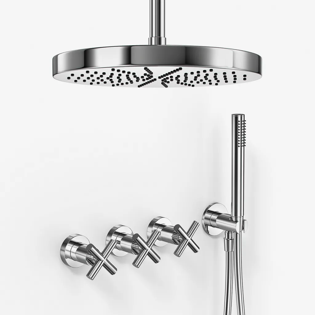 Fly Classic FBR704 S04 - XXL Rain DeLux Ø28 cm, Ceiling, Chrome