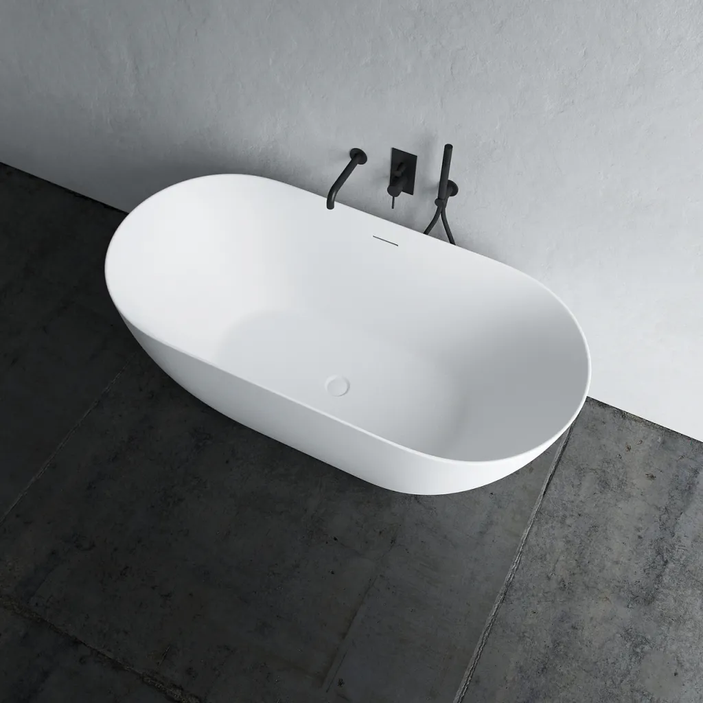 Coco 150 - Bath tub 150x72 cm, Slim-Design, Matt White