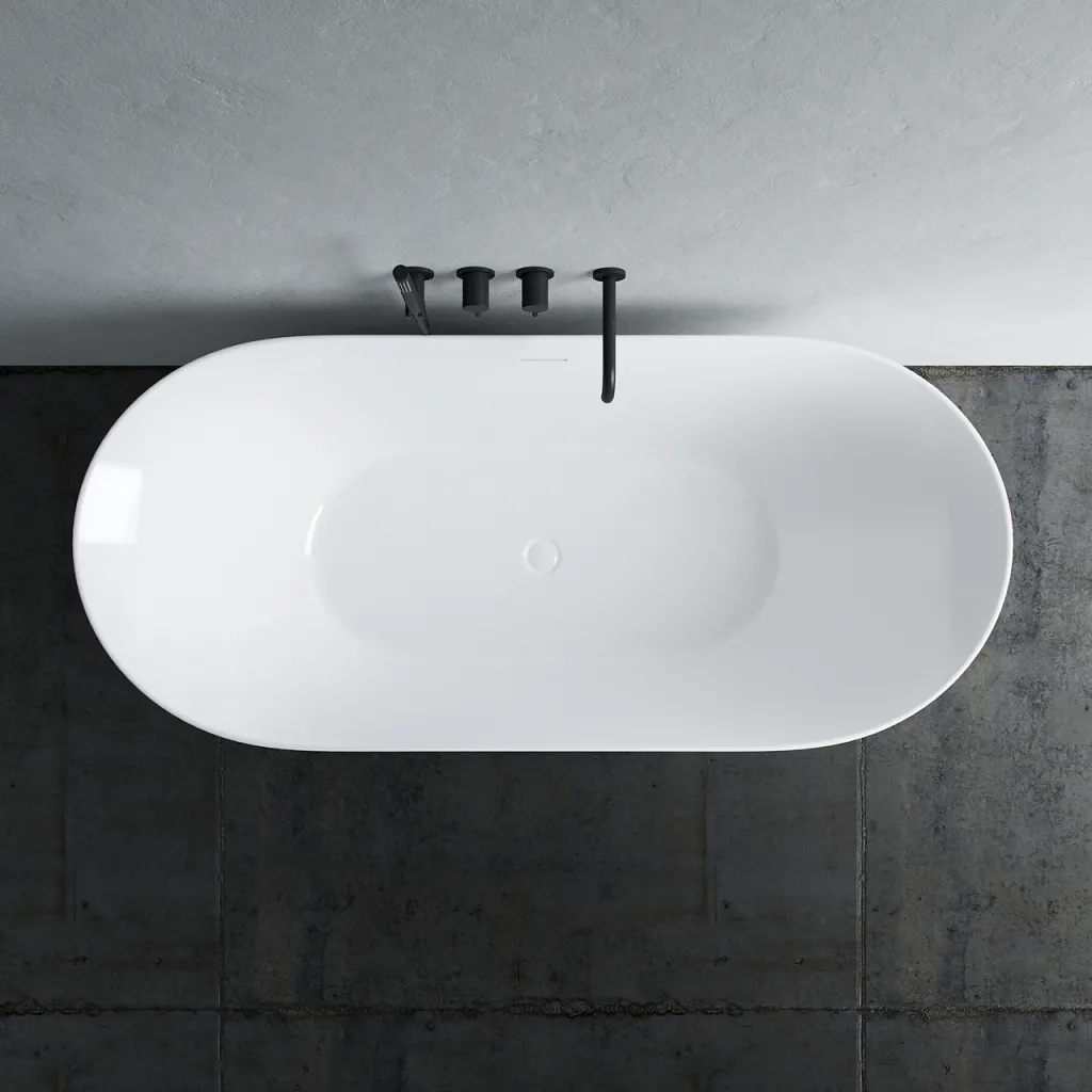 Coco 170 - 170x75 cm Bathtub, Slim Design, Glossy White