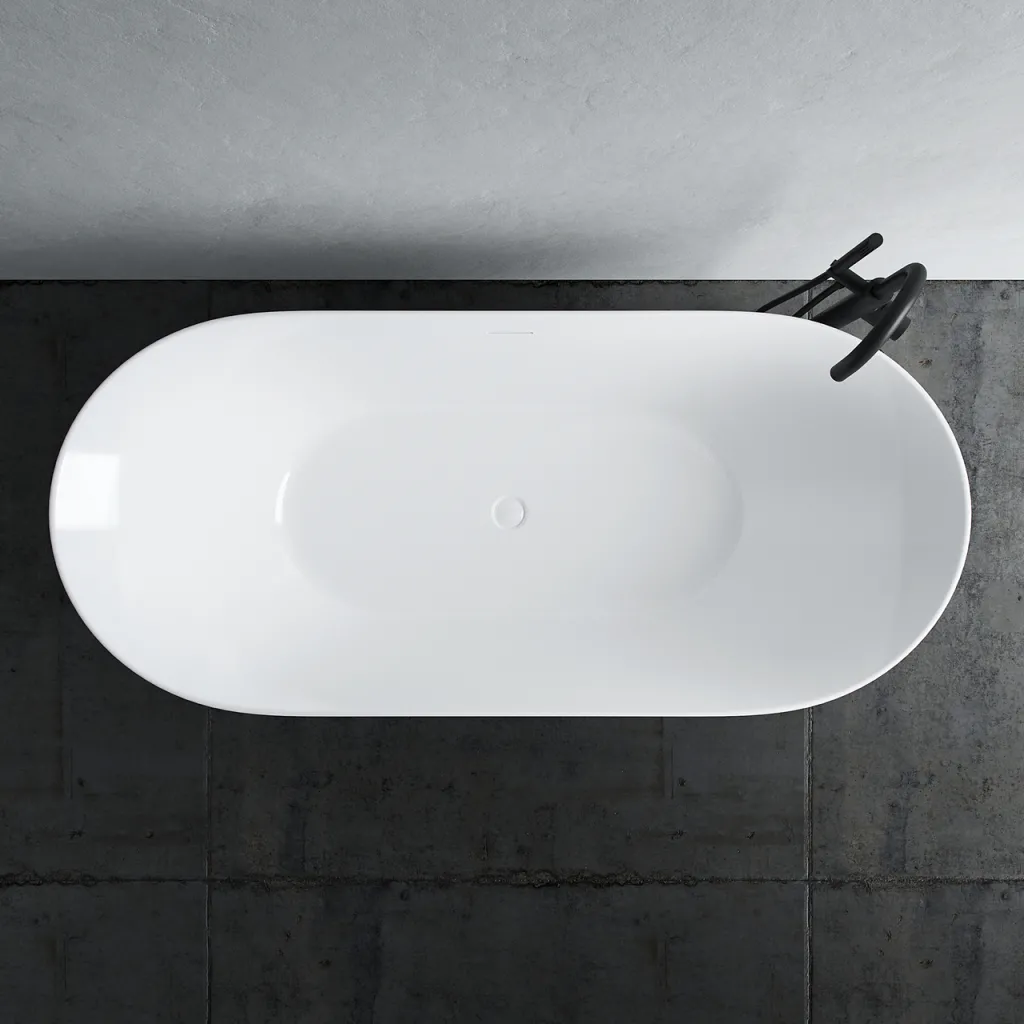 Coco 178 - 178x78 cm Bathtub, Slim Design, Glossy White