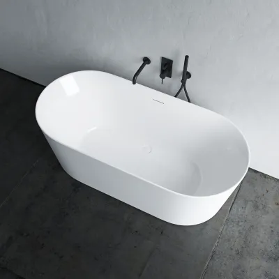 Takai 150 - 150x70 cm Bathtub, Slim Design, Glossy White