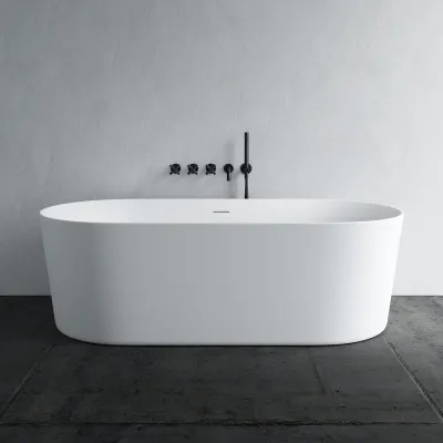 Takai 178 - 178x80 cm Bathtub, Slim Design, Matte White
