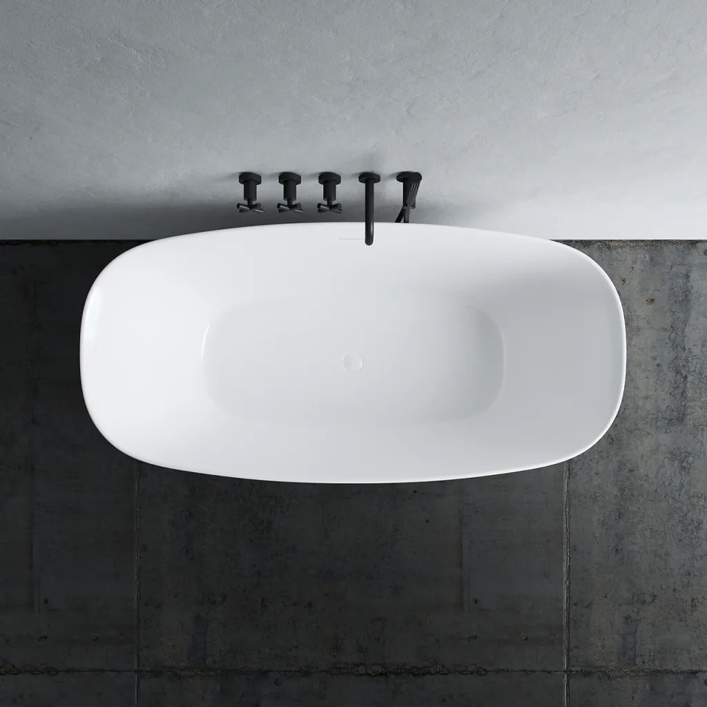 Chic 150 - 150x72 cm Bathtub, Slim Design, Glossy White