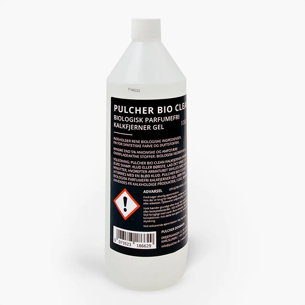 Pulcher® Bio Clean - Biological perfume-free limescale remover gel, 1000 ml.