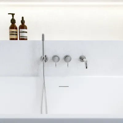 Semplice SBR801 S11 - Tub/shower, Chrome