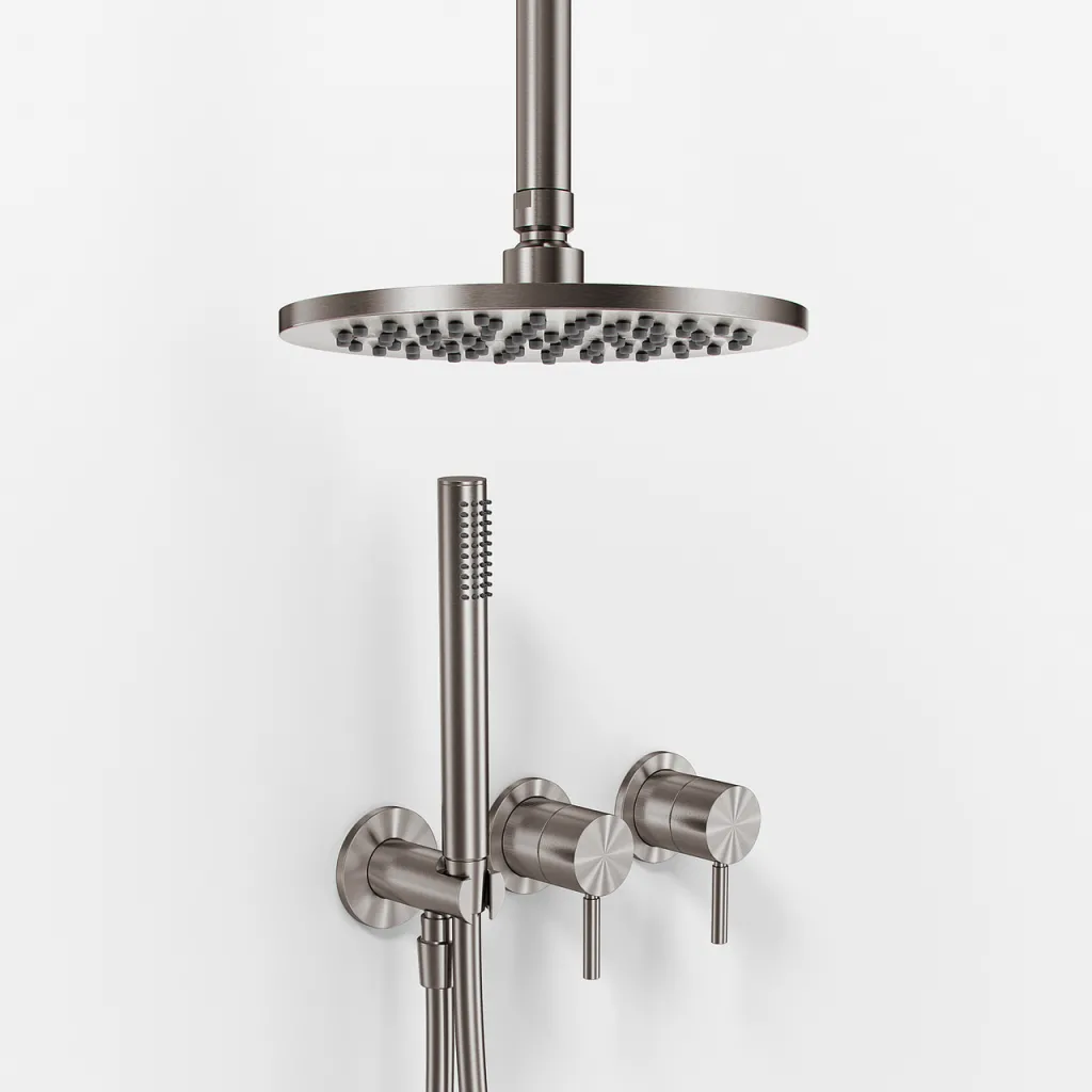 Semplice SBR801 S08 - Ø20 cm, Ceiling, PVD Brushed Steel 