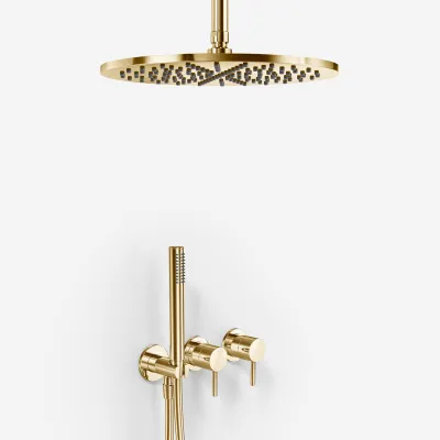 Semplice SBR801 S10 - Shower set, Ø30 cm, Ceiling, Polished Brass Natural 