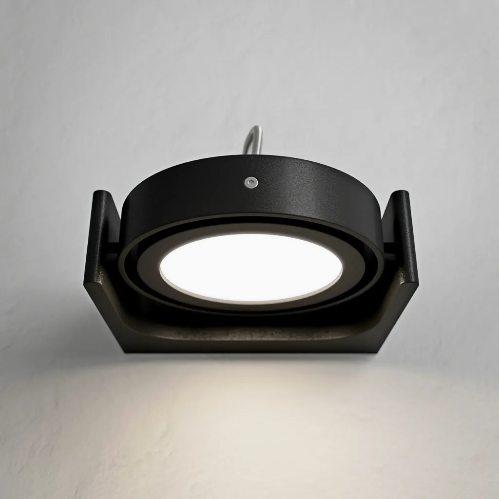 Big A01 - - LED Wall Lamp with Tilt, Matte Black