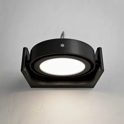 Big A01 - - LED Wall Lamp with Tilt, Matte Black