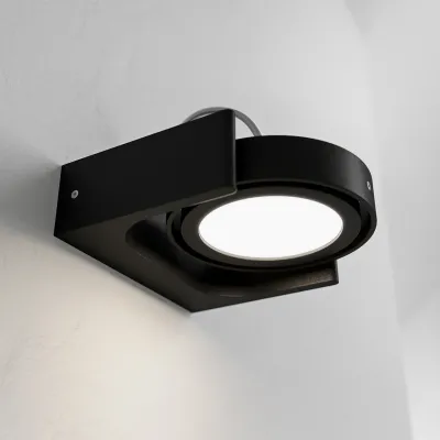 Big A01 - - LED Wall Lamp with Tilt, Matte Black