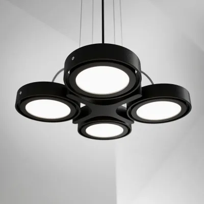 Big A04 - LED ceiling pendant, matte black