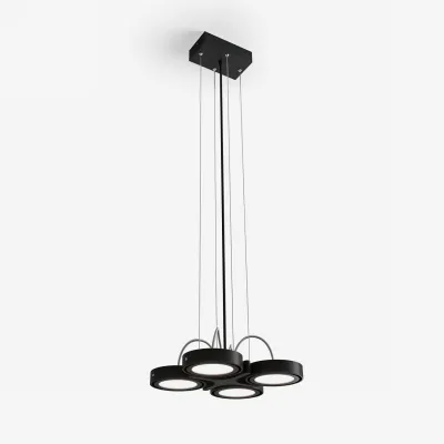 Big A04 - LED ceiling pendant, matte black