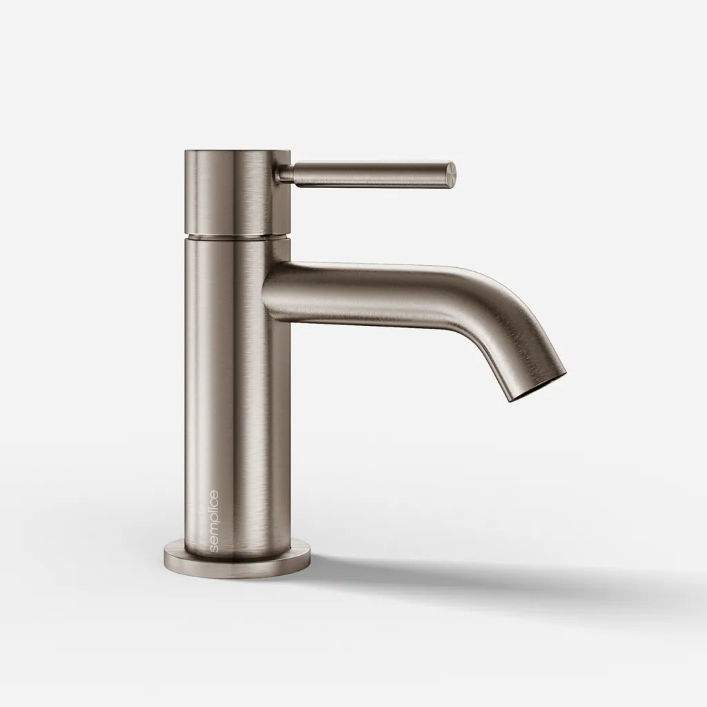 Semplice SHV401 - Single-lever Basin Mixer, PVD Brushed Steel