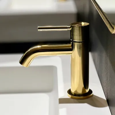 Semplice SHV401 - 1-lever basin mixer, Polished Brass Natural