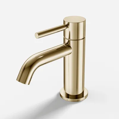 Semplice SHV401 - 1-lever basin mixer, Polished Brass Natural
