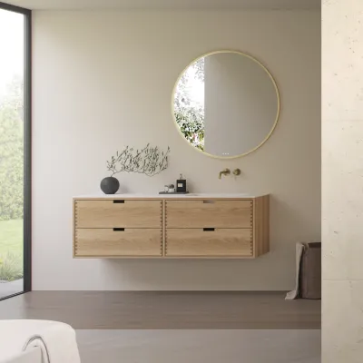 CPH Tapwork Soho 180R - MKII, Finger-Tapped Cabinetry in Natural Oak including Mathvid SolidTec® Sink