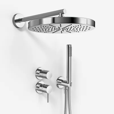 Semplice SBR901 S02 - Shower set Ø28 cm, Wall, Chrome