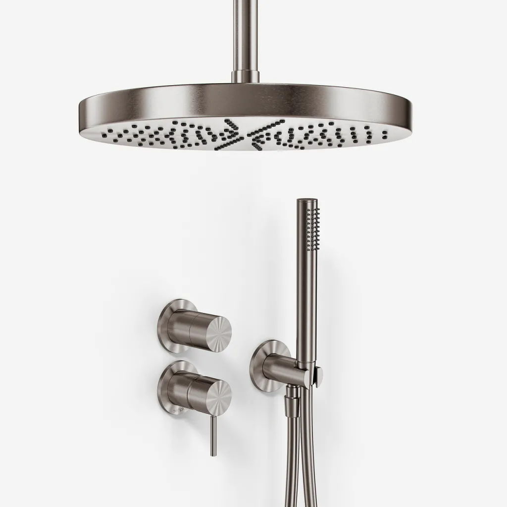 Semplice SBR901 S04 - Ø28 cm, Ceiling, PVD Brushed Steel