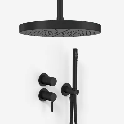 Semplice SBR901 S04 - Ø28 cm, Ceiling, Matte black